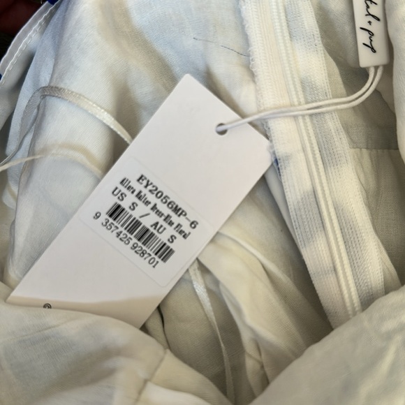 Petal & Pup | ALLORA HALTER DRESS - BLUE FLORAL Maxi Dress | S NWT - Picture 10 of 12